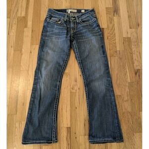 BKE Buckle Culture Low Rise Boot Cut Stretch Denim Jeans Women's Size 28 /30.5